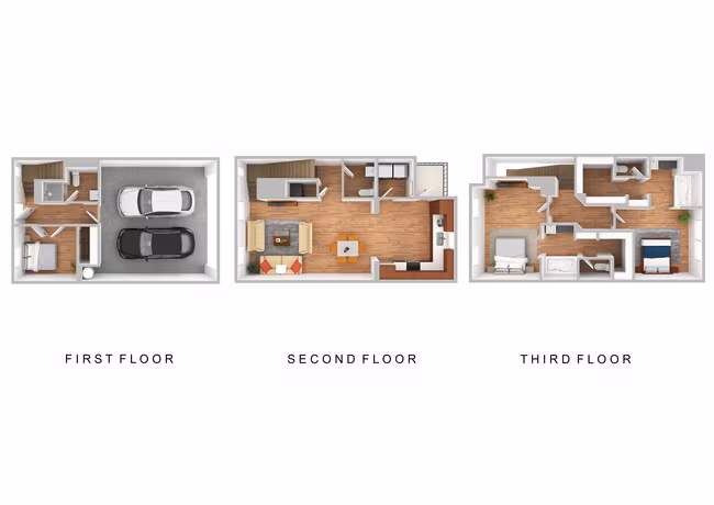 3 Bedroom 3.5 Bath floor plan